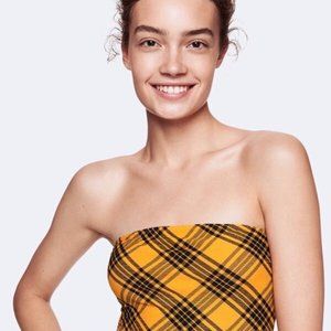 PINK Victoria's Secret Plaid Tube Top